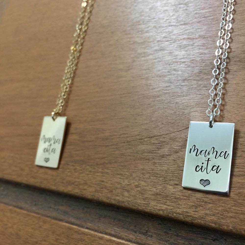 “Mamacita” Sterling Silver Necklace